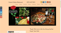 Desktop Screenshot of caninositalianrestaurant.com